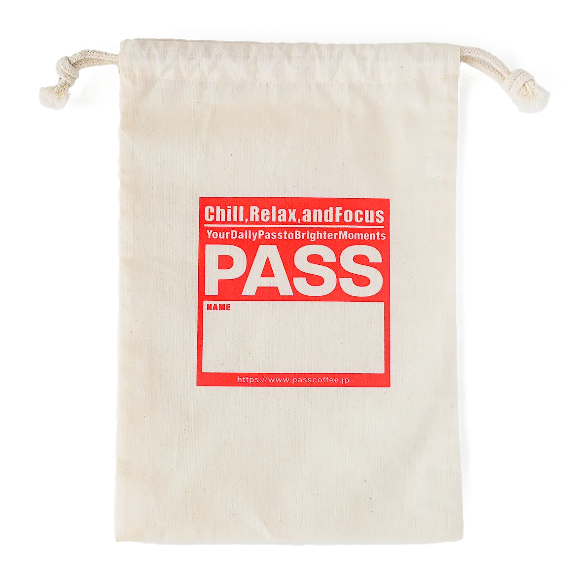 PASS COFFEE Drawstring Bag